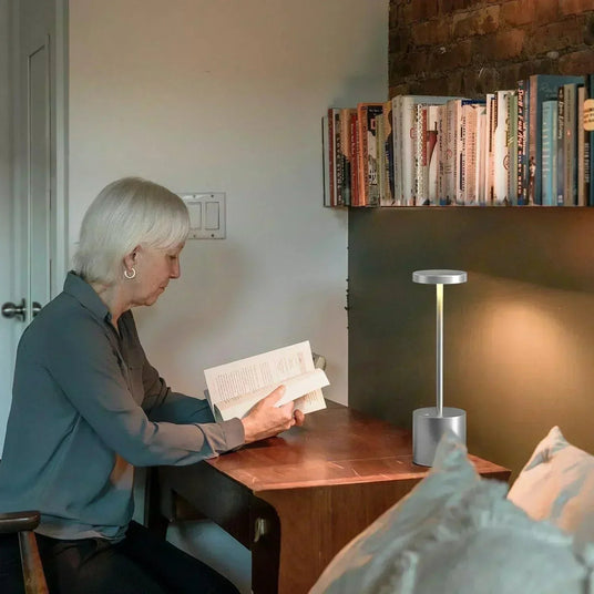 Touch Sensor Table Lamp Silver - Buy Online in UAE