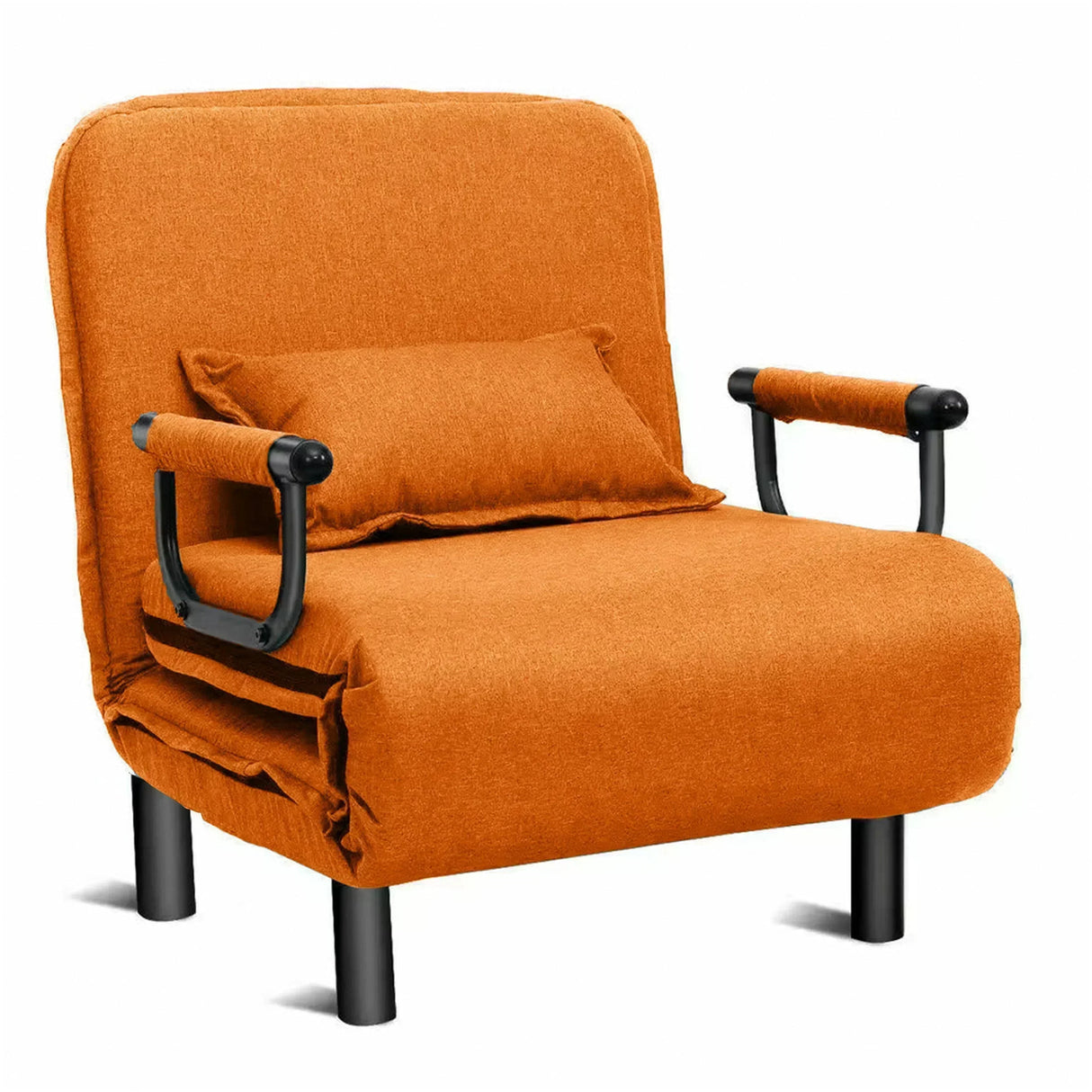 Buy Affordable Convertible Sofa Bed Orange in Dubai - UAE | Cheap Price