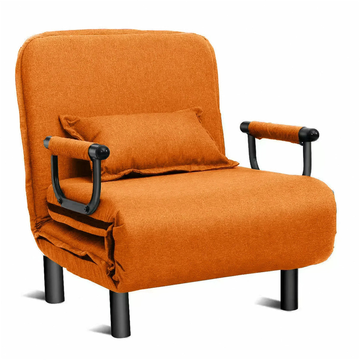 Buy Affordable Convertible Sofa Bed Orange in Dubai - UAE | Cheap Price