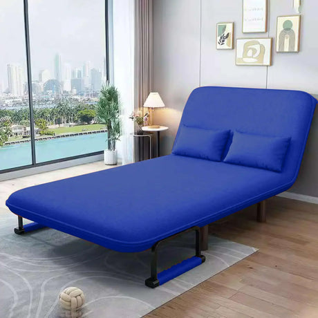 Buy Affordable 2-Seater Convertible Sofa Bed (Lake Blue) in Dubai - UAE | Cheap Price