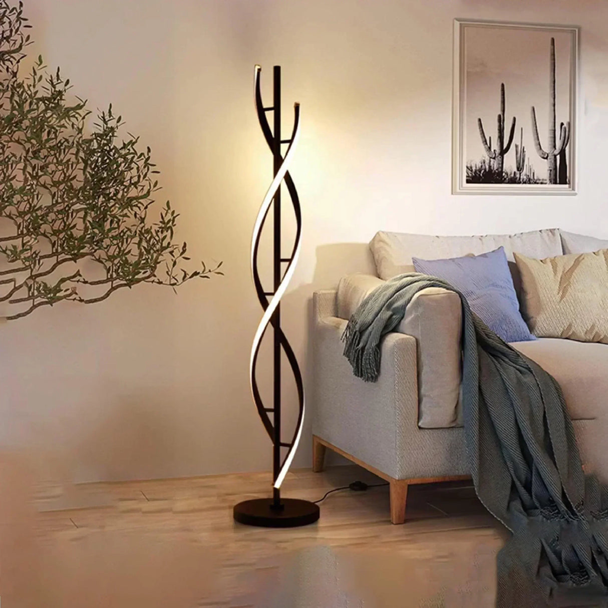 Buy Affordable Spiral LED Floor Lamp in Dubai - UAE | Cheap Price