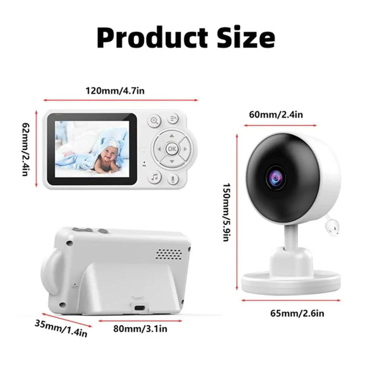 Buy Affordable Wireless Audio and Video Baby Monitor Security Camera in Dubai - UAE | Cheap Price