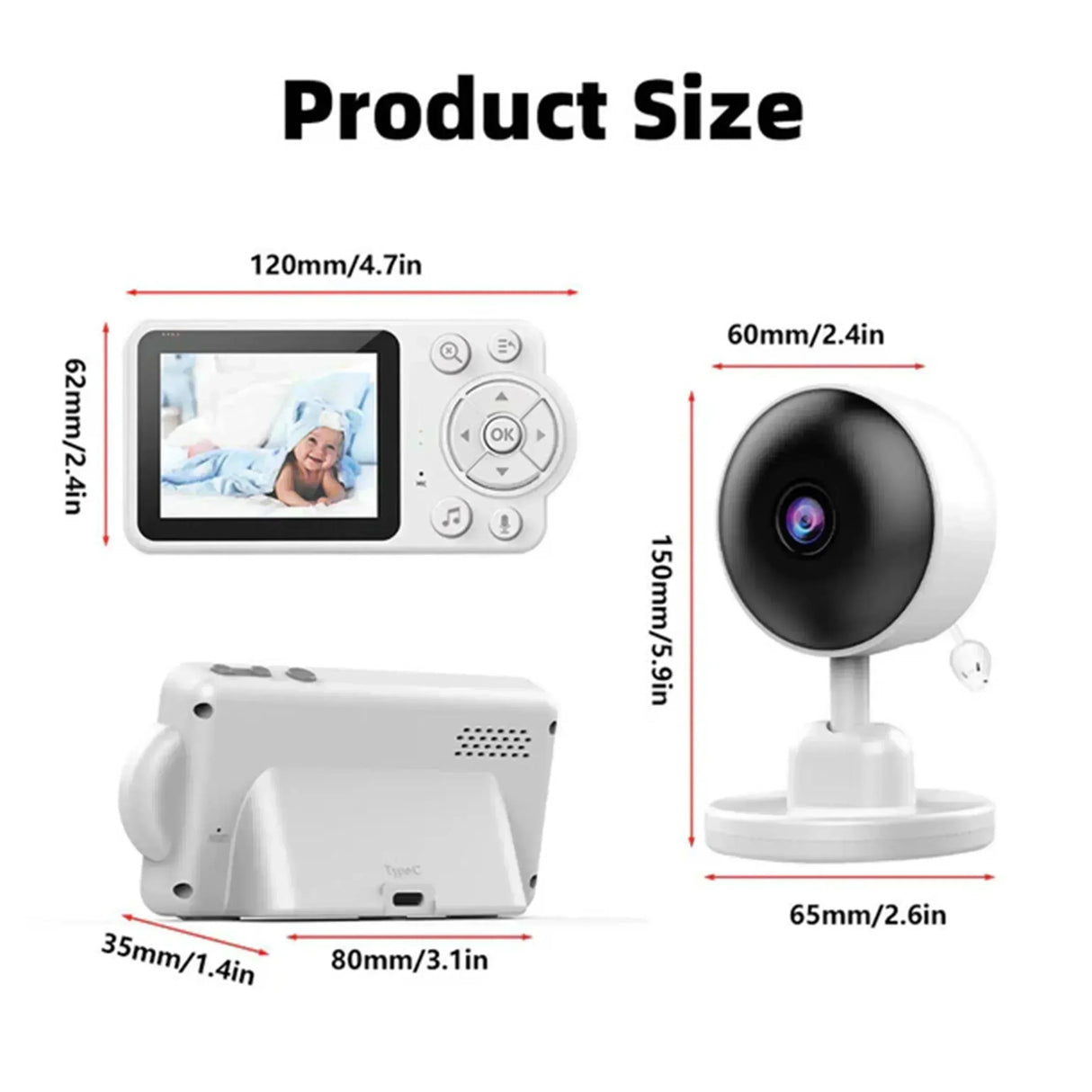 Buy Affordable Wireless Audio and Video Baby Monitor Security Camera in Dubai - UAE | Cheap Price