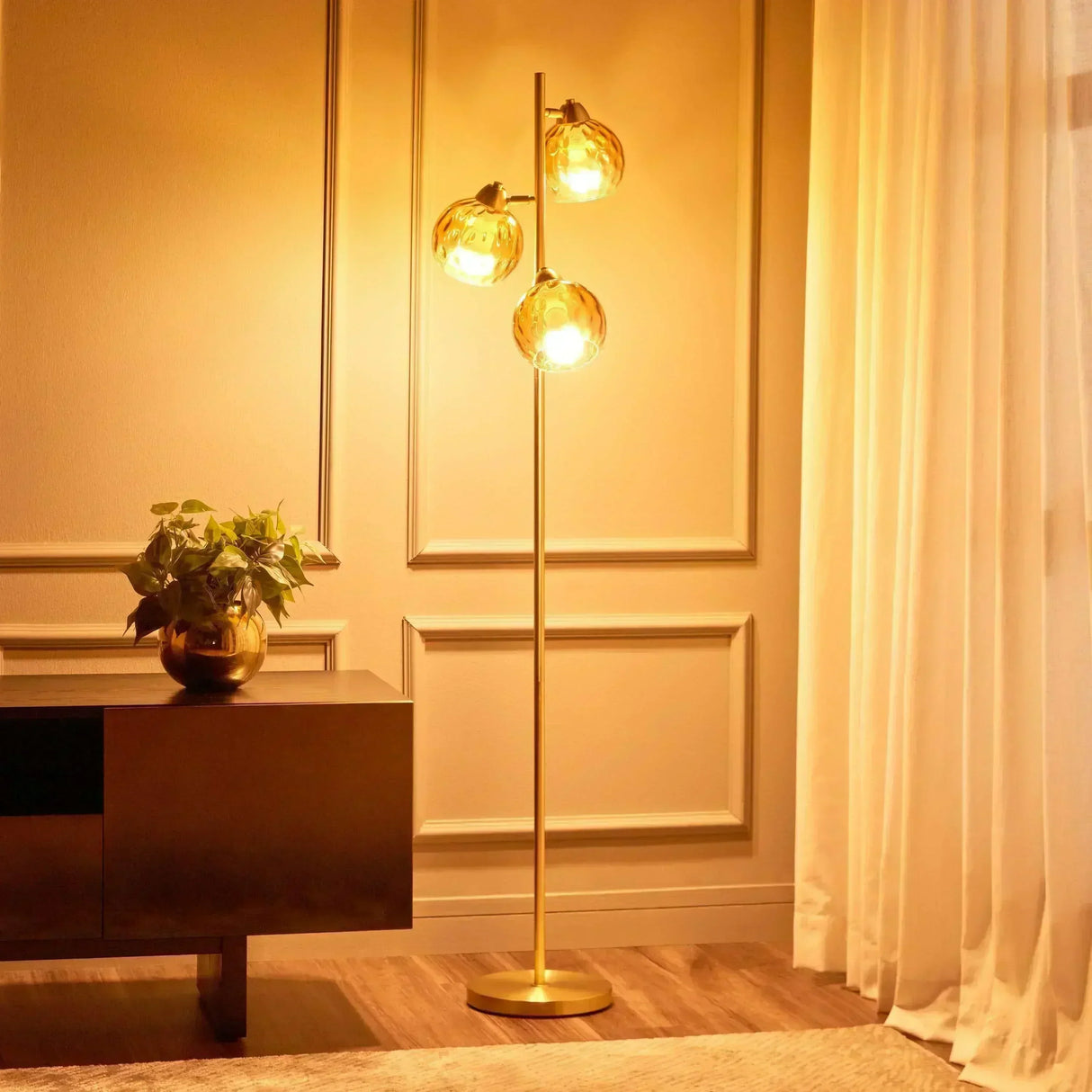 Buy Affordable Elysian Glow - Crystal Glow Glass Floor Lamp in Dubai - UAE | Cheap Price