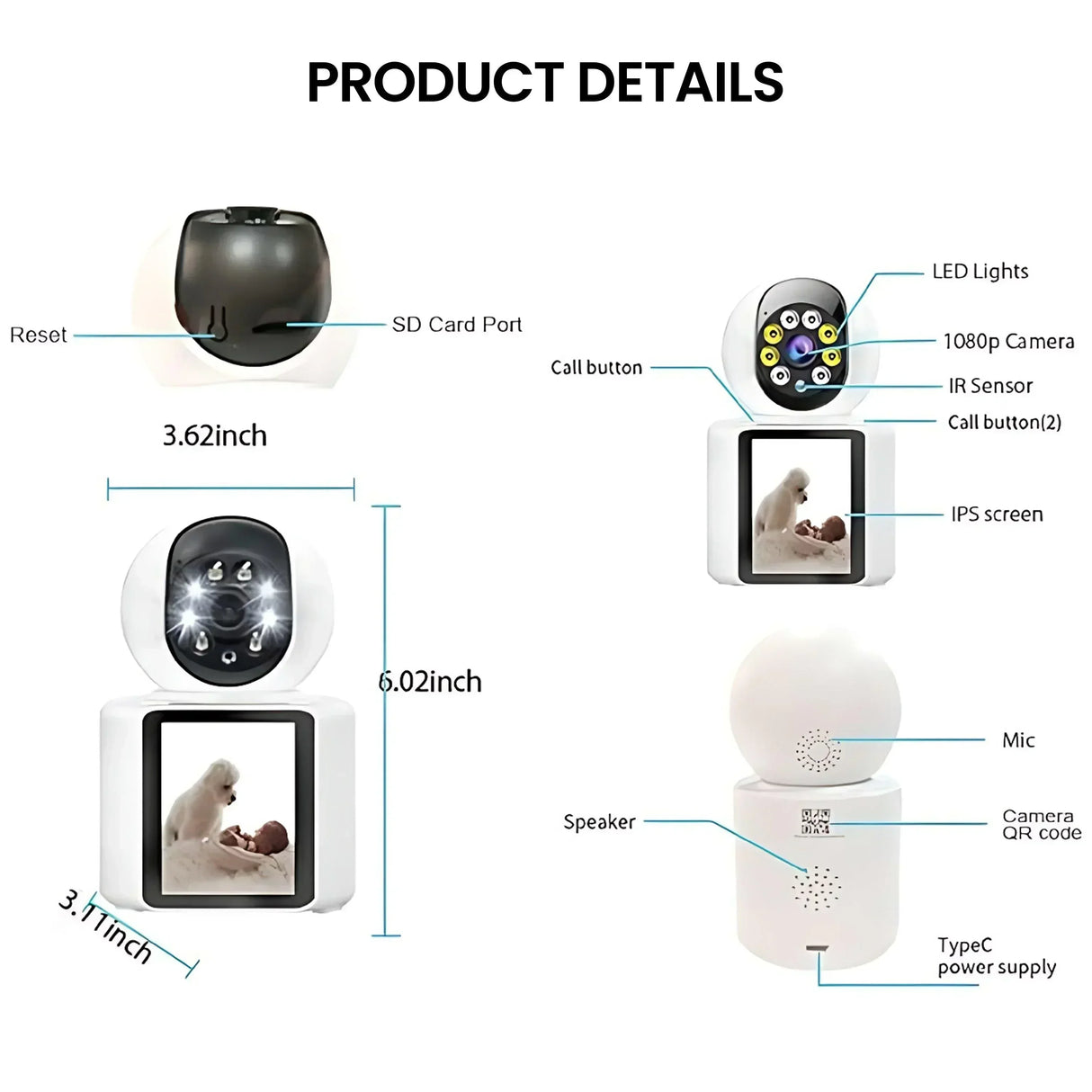 Buy Affordable Video Calling Smart Wifi Camera in Dubai - UAE | Cheap Price