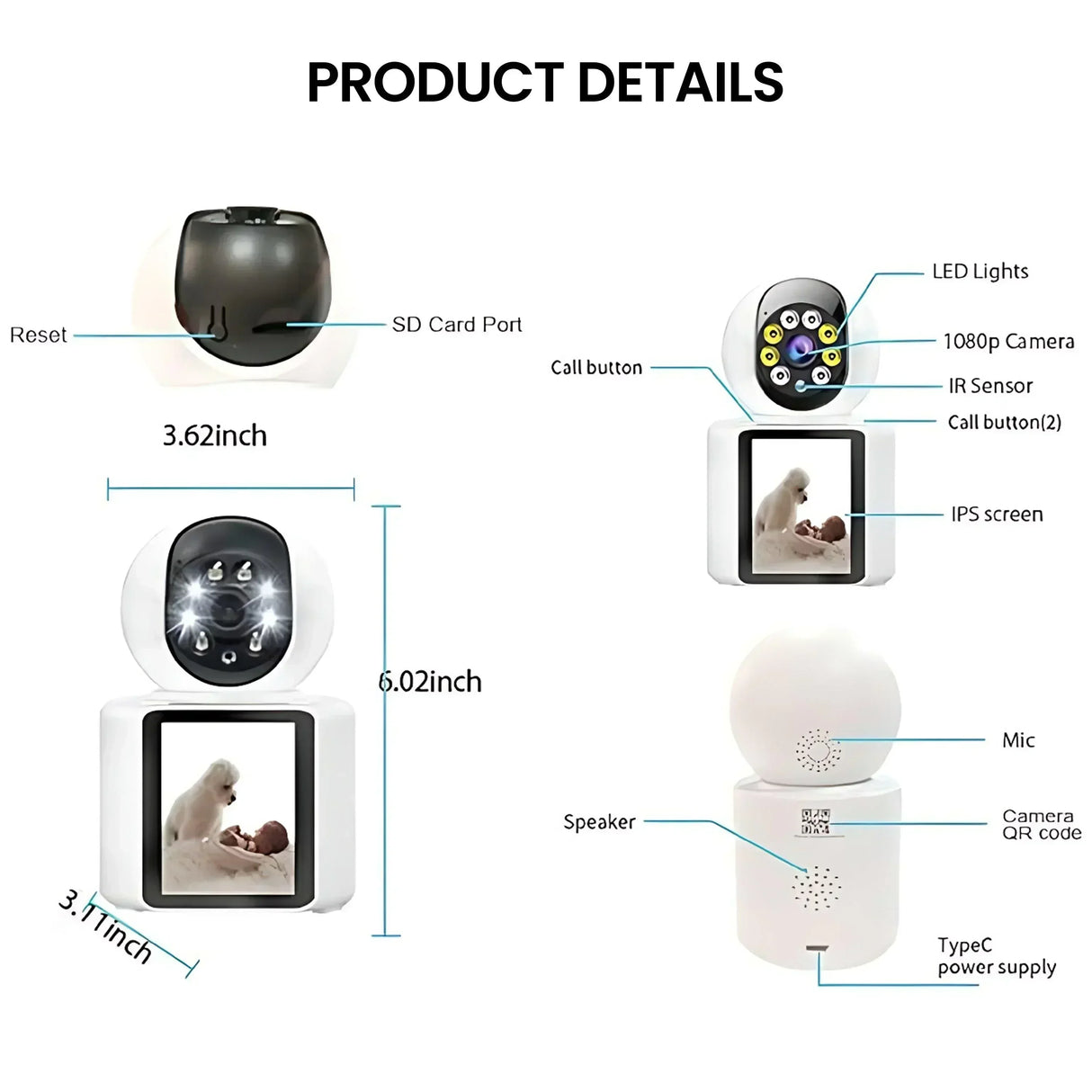 Buy Affordable Video Calling Smart Wifi Camera in Dubai - UAE | Cheap Price