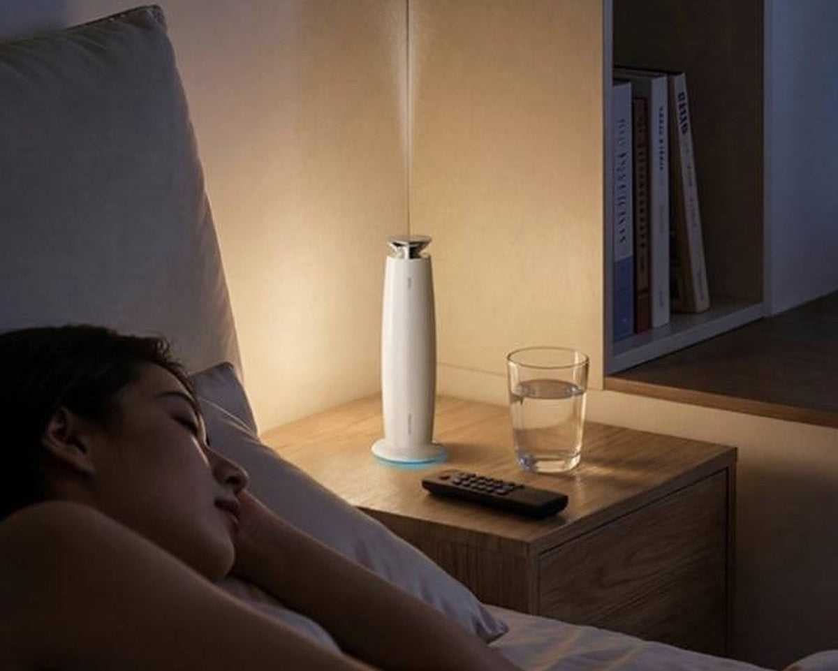 3004 H3mini Desktop Aroma Diffuser Gift Set – Lacquer White – H3mini by the bedside
