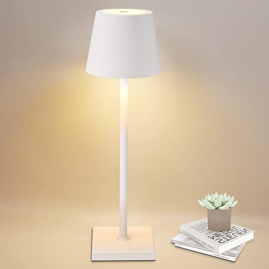  Restaurant Cordless Battery Operated Table Lamp Night Lamp White - Buy Cordless Battery Operated Table Lamp Night Lamp White Dubai - HOCC Dubai - Baby playground outdoor - Shop baby product - Shop Pet product - shop home decor and lighting in Dubai - HOC