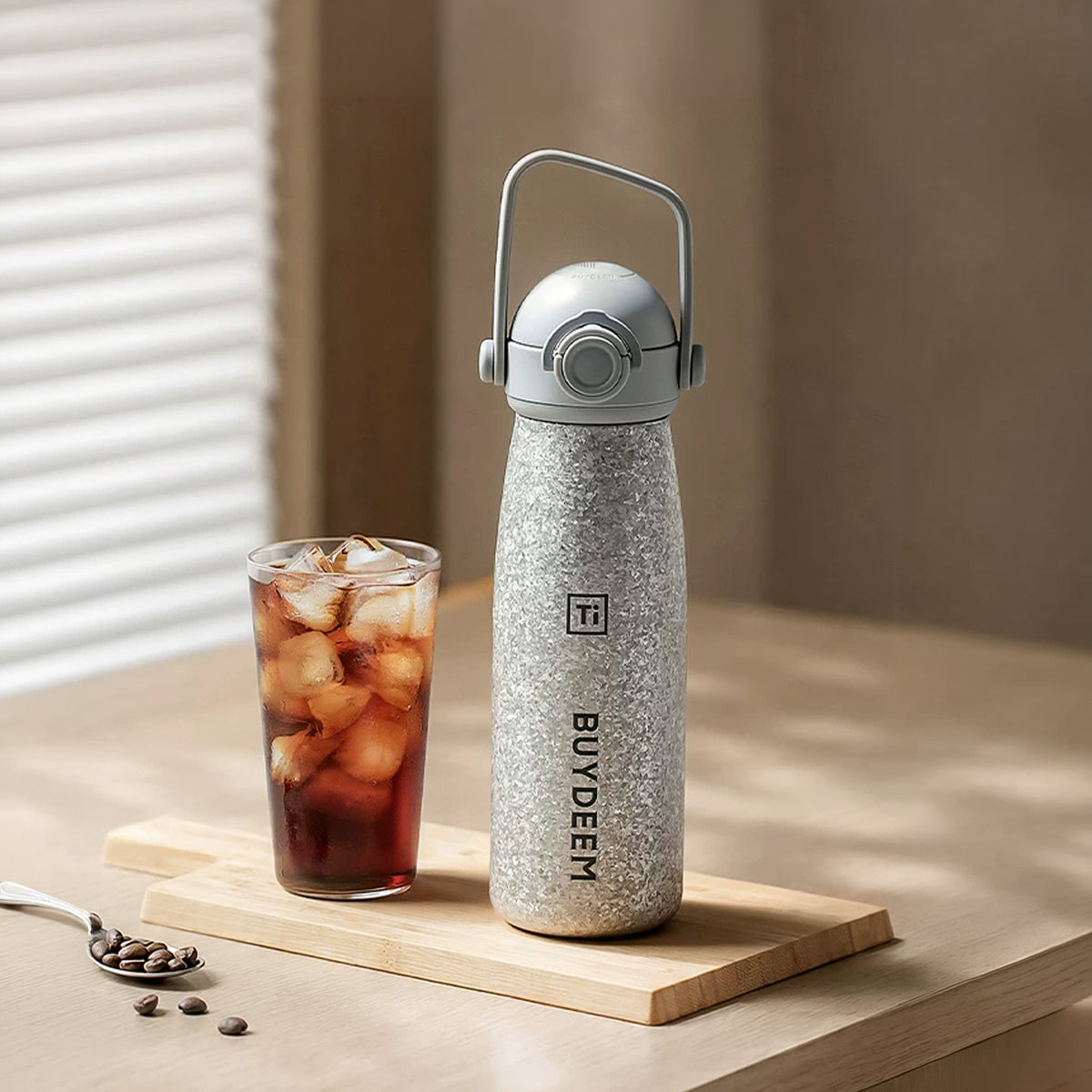 BUYDEEM Planet Pure Titanium Insulated Bottle