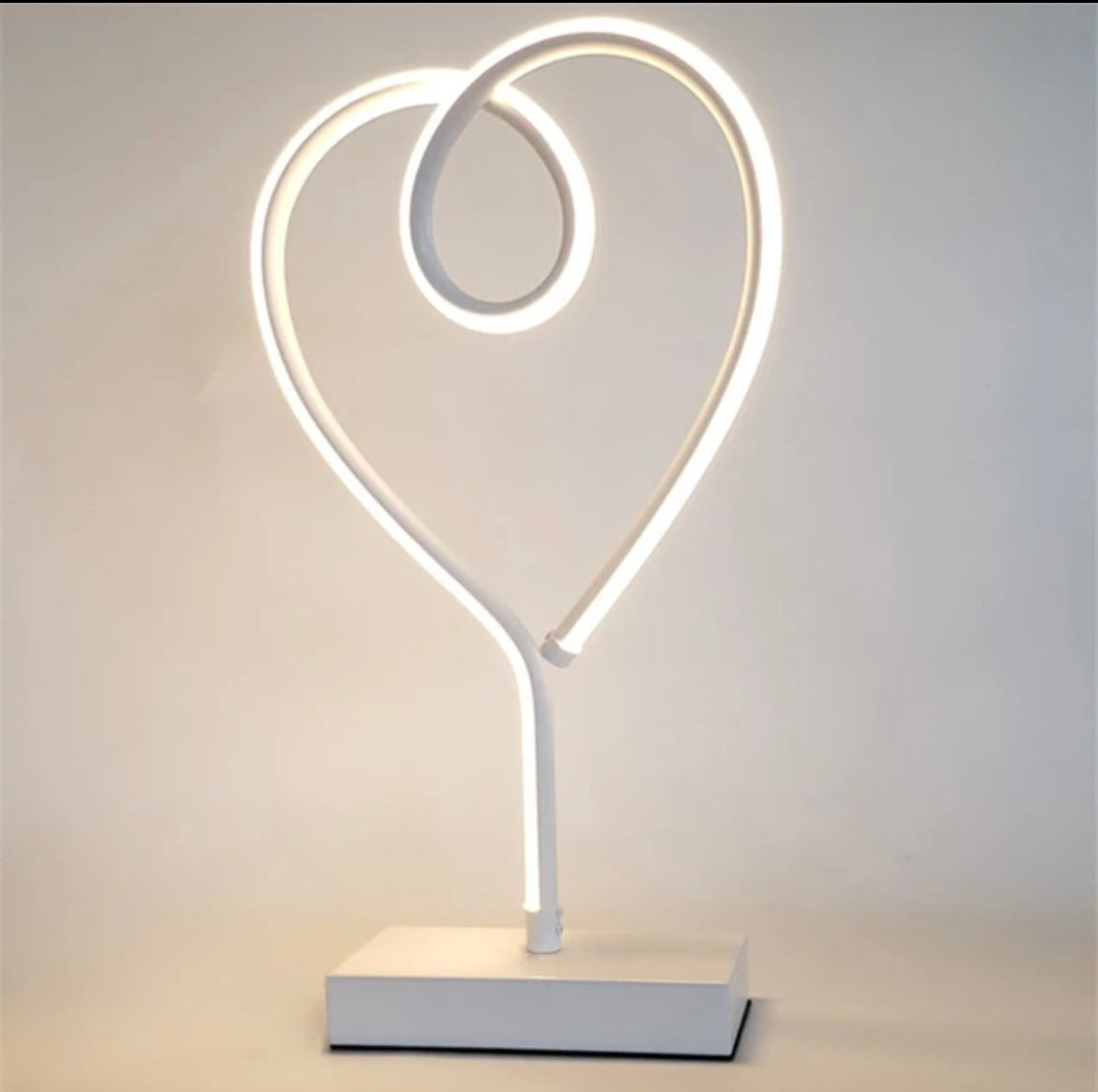 Heart Shaped Table Lamp
