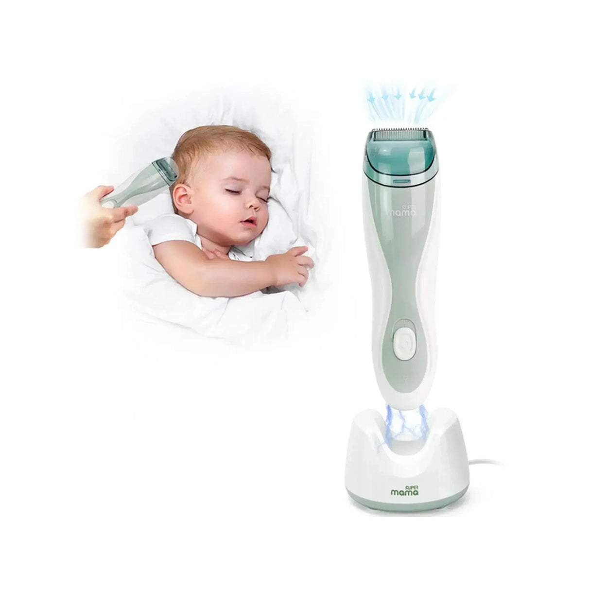 Buy Affordable SuperMama 10-in-1 Baby Hair Clipper in Dubai - UAE | Cheap Price