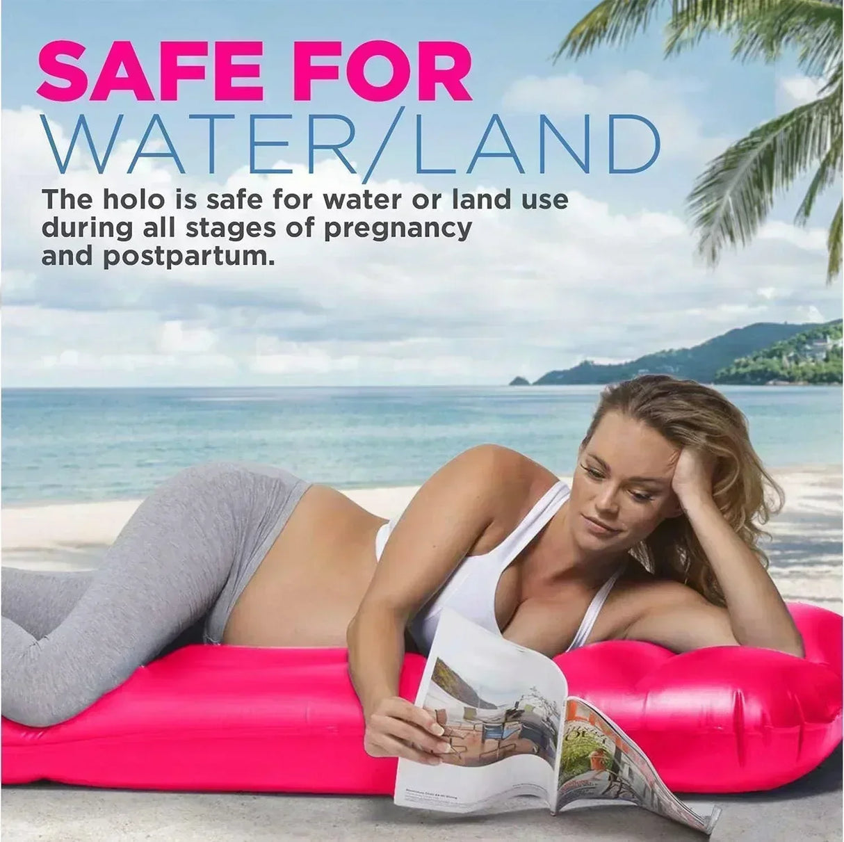 Buy Affordable The Original Inflatable Pregnancy Pillow - Pink in Dubai - UAE | Cheap Price