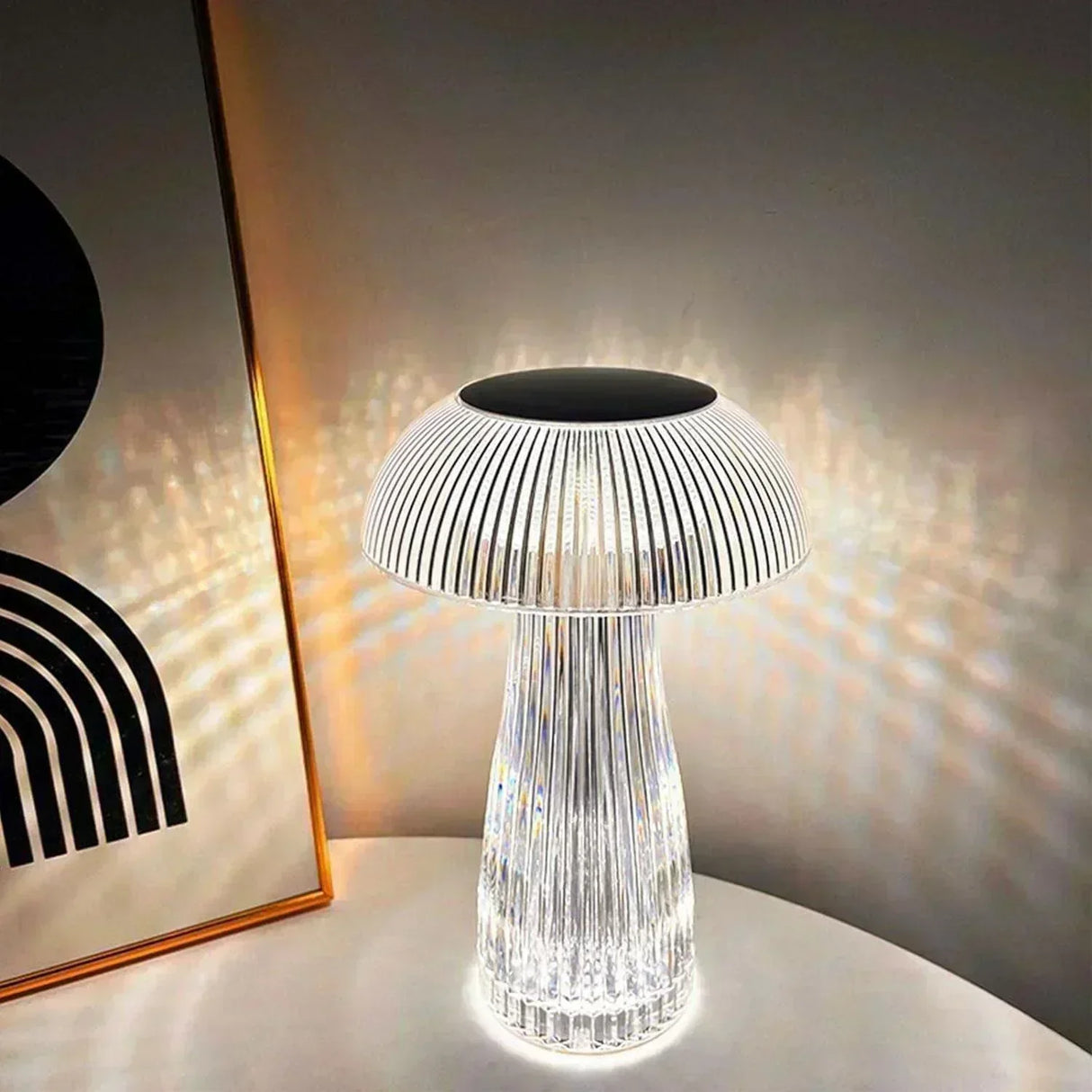 Buy Affordable Mushroom Style Crystal Touch Table Lamp in Dubai - UAE | Cheap Price