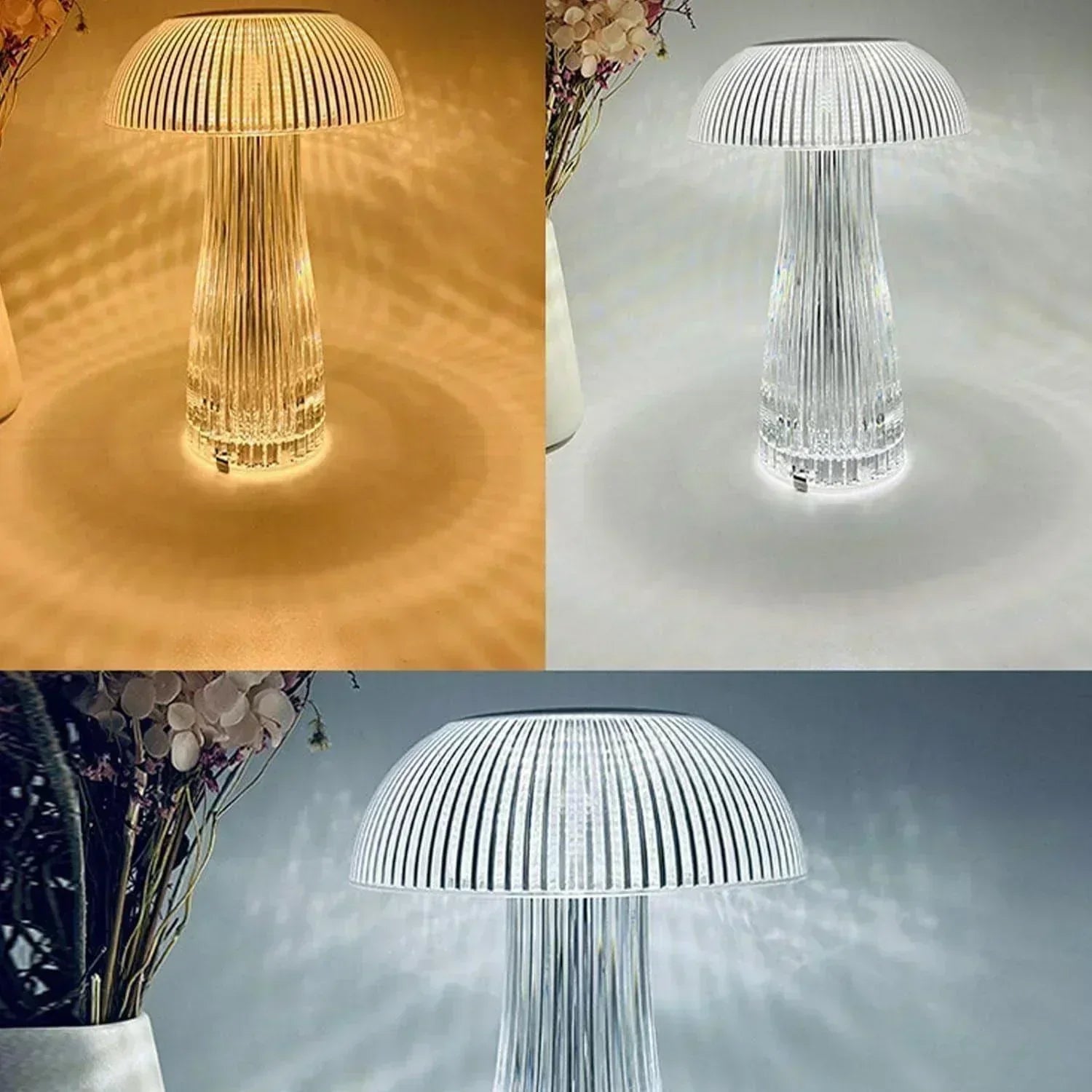 Buy Affordable Mushroom Style Crystal Touch Table Lamp in Dubai - UAE | Cheap Price