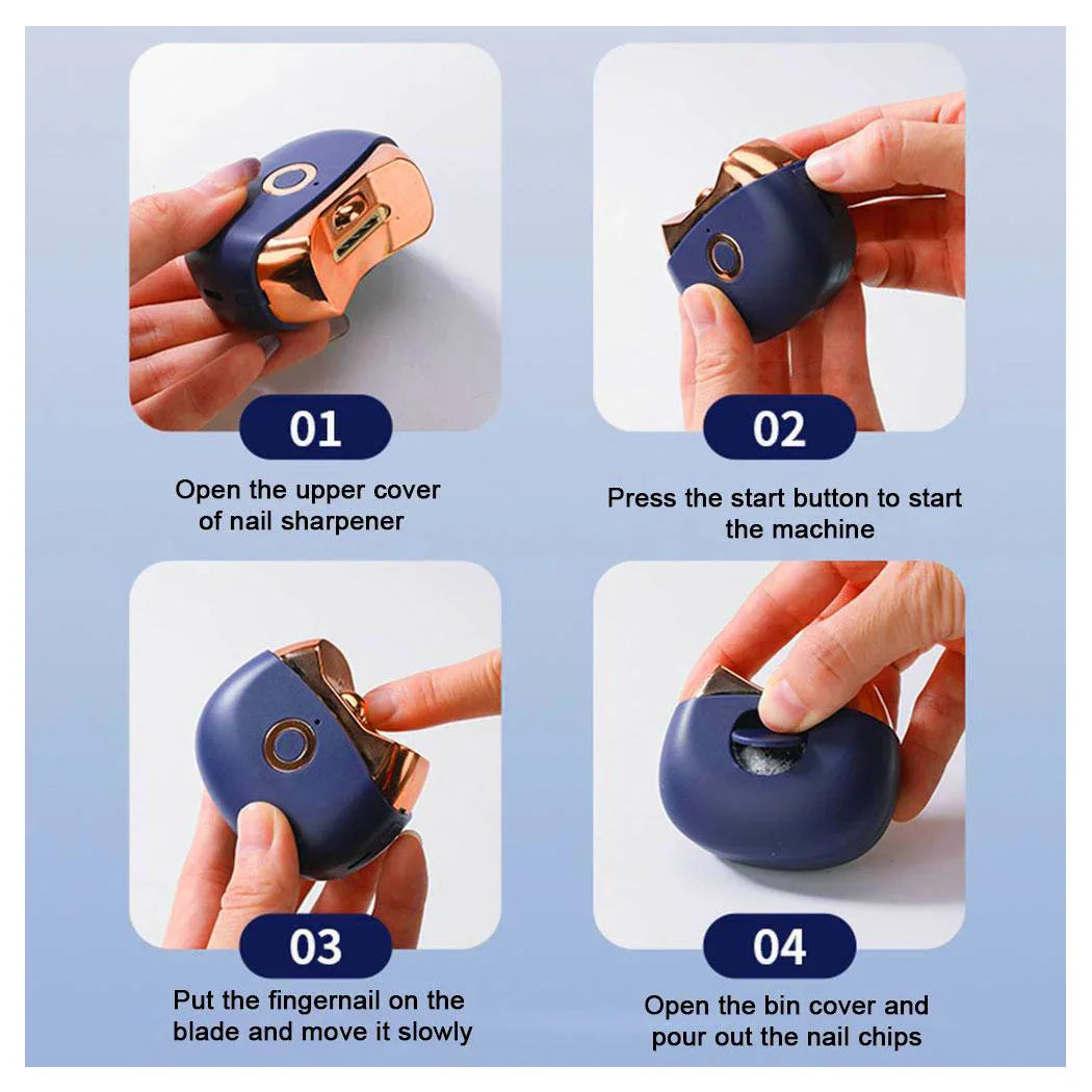 Buy Affordable Professional Electric Nail Clipper Blue in Dubai - UAE | Cheap Price