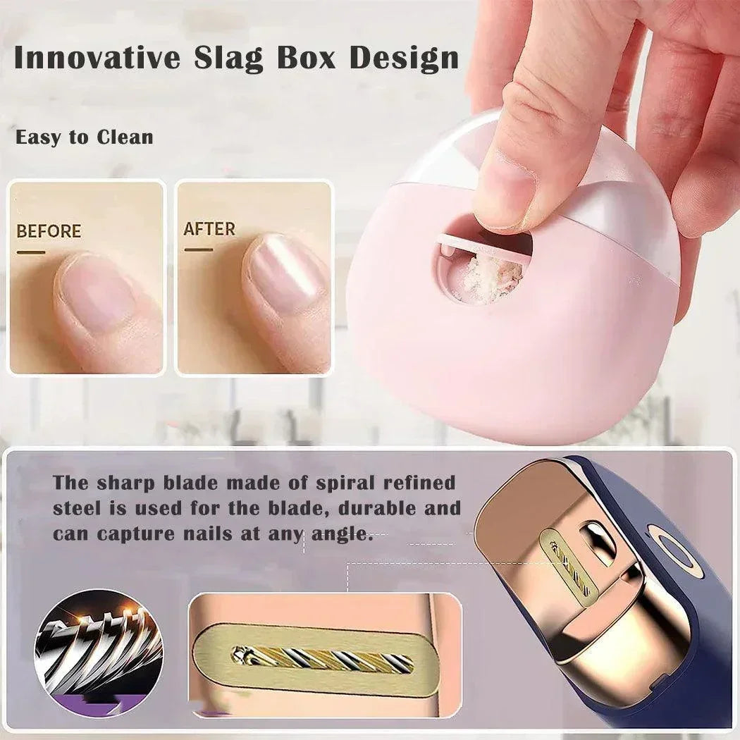 Buy Affordable Professional Electric Nail Clipper Pink in Dubai - UAE | Cheap Price