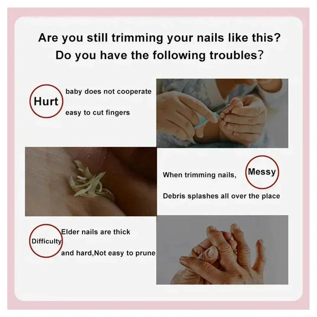 Buy Affordable Professional Electric Nail Clipper Pink in Dubai - UAE | Cheap Price