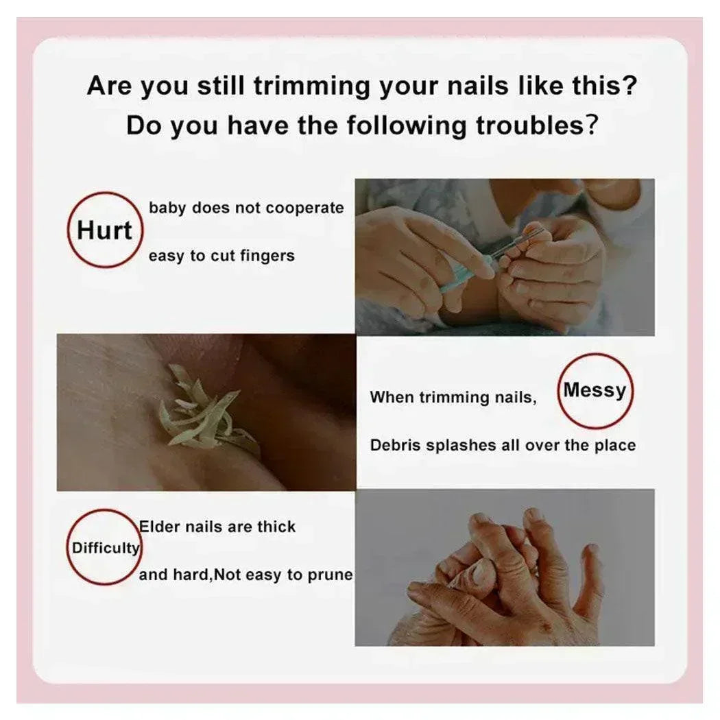 Buy Affordable Professional Electric Nail Clipper Pink in Dubai - UAE | Cheap Price