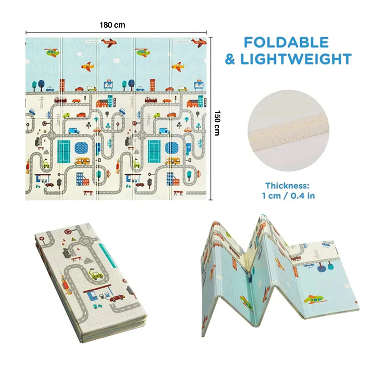 Buy Affordable HOCC Foldable Anti-Slip Baby Playmat in Dubai - UAE | Cheap Price