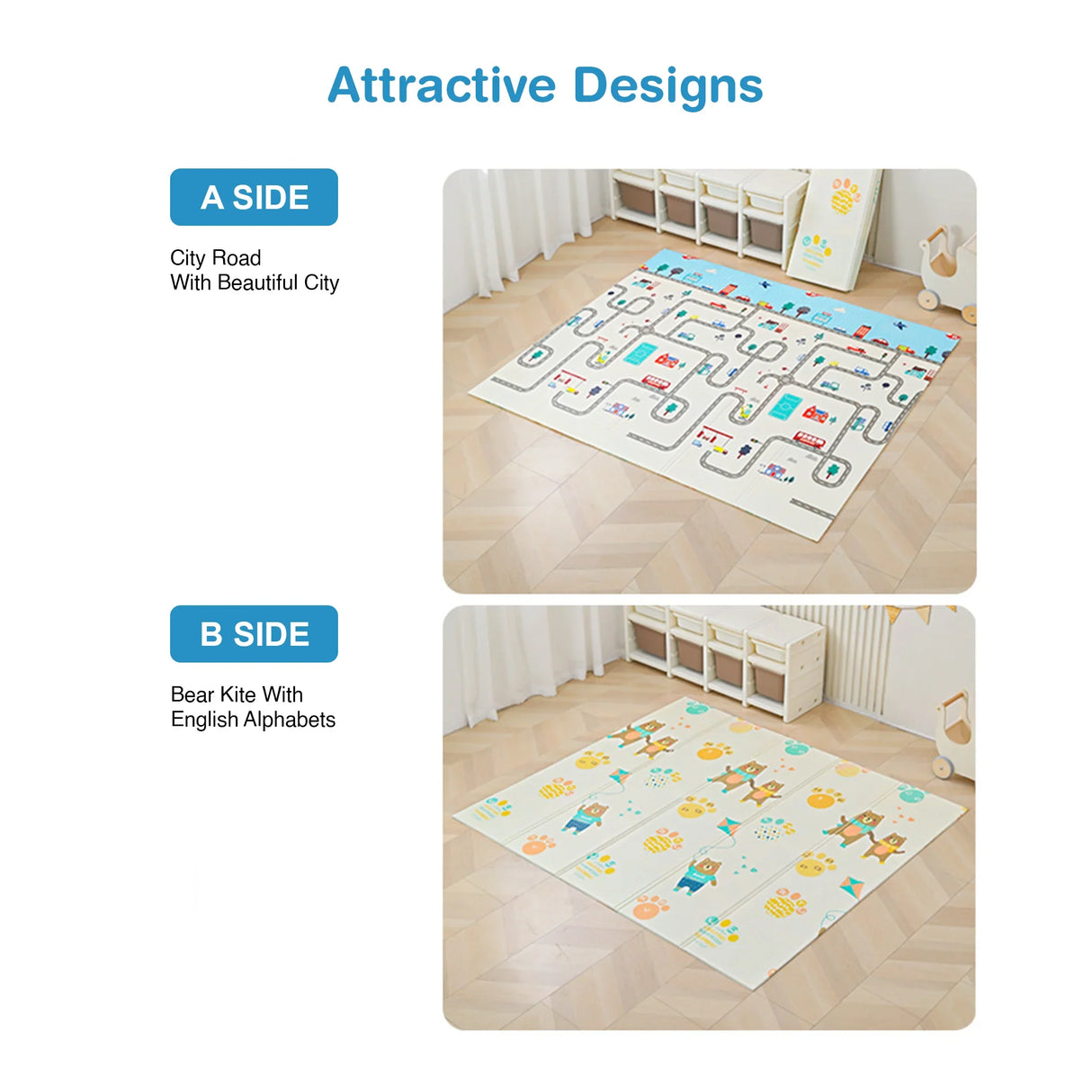 Buy Affordable HOCC Foldable Anti-Slip Baby Playmat in Dubai - UAE | Cheap Price