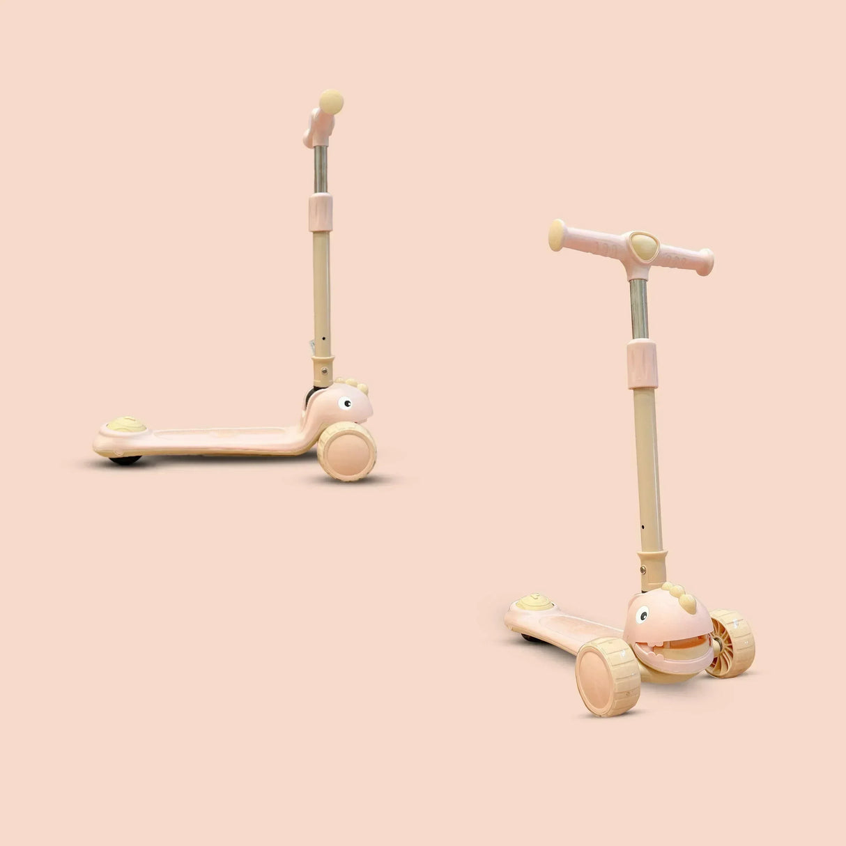 Buy Affordable Snuggle Buggy Foldable Baby Scooter with Adjustable Height (3 Levels) - Pink in Dubai - UAE | Cheap Price