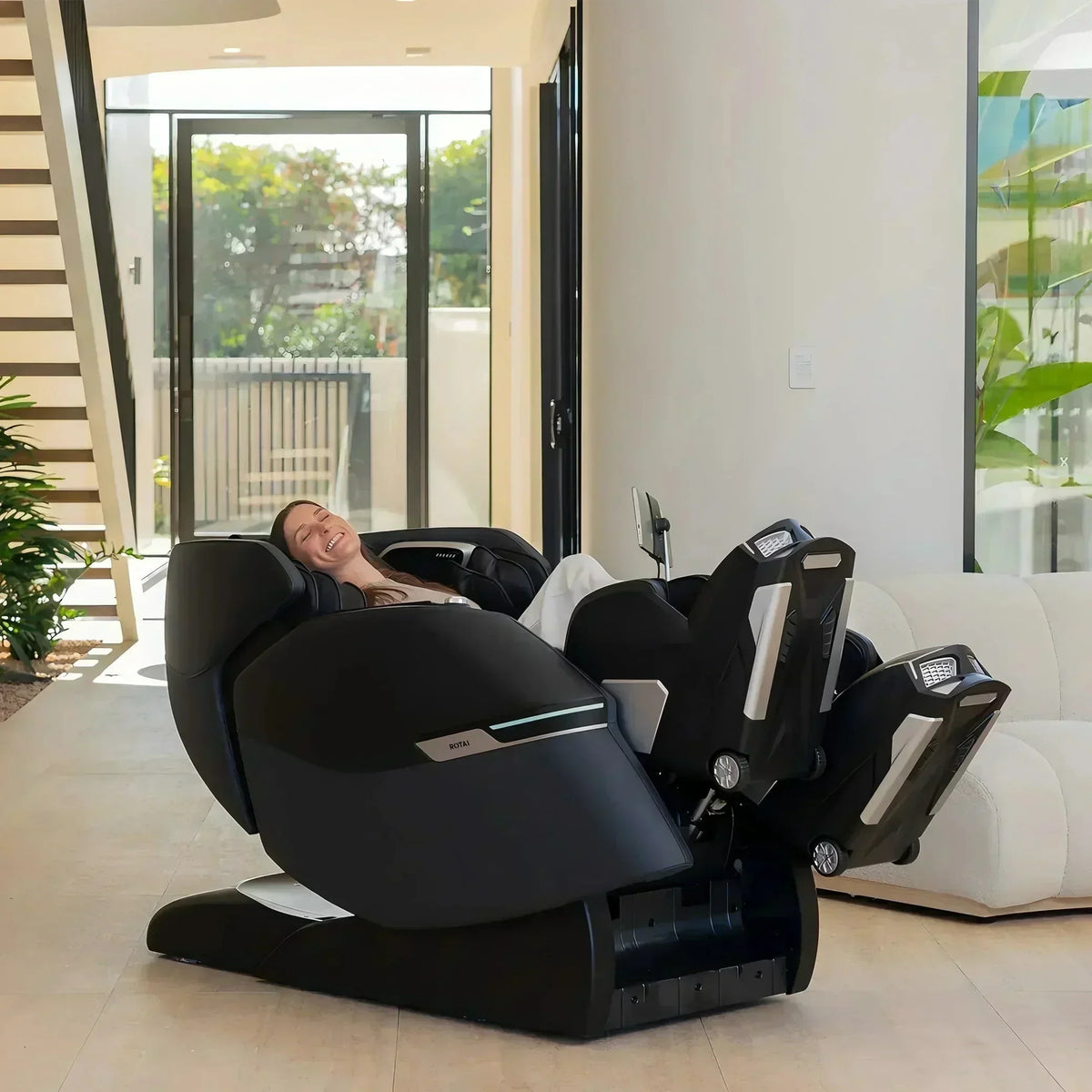 Buy Affordable Advanced AI Robotic Massage Chair (Space Black) in Dubai - UAE | Cheap Price Buy cheap and affordable sofas, chairs, lights, lamps, and home decor items online at factory wholesale prices in Dubai, Sharjah, Abu Dhabi, and across the UAE.