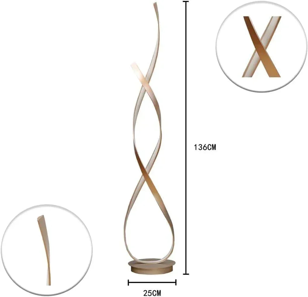 Buy Affordable Luminous Twist- New Dimmable Twisted Floor Lamp LED in Dubai - UAE | Cheap Price