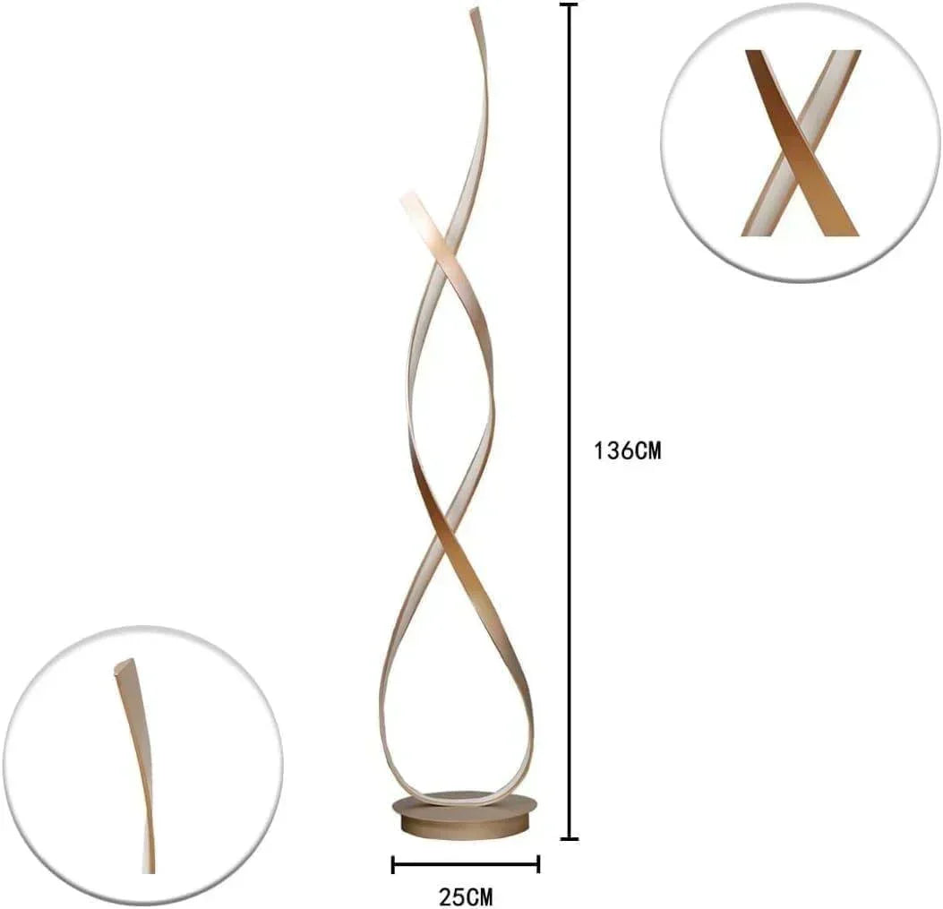 Buy Affordable Luminous Twist- New Dimmable Twisted Floor Lamp LED in Dubai - UAE | Cheap Price