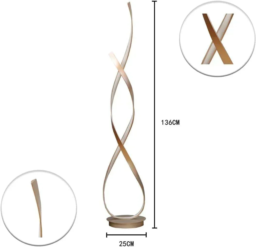 Buy Affordable Luminous Twist- New Dimmable Twisted Floor Lamp LED in Dubai - UAE | Cheap Price