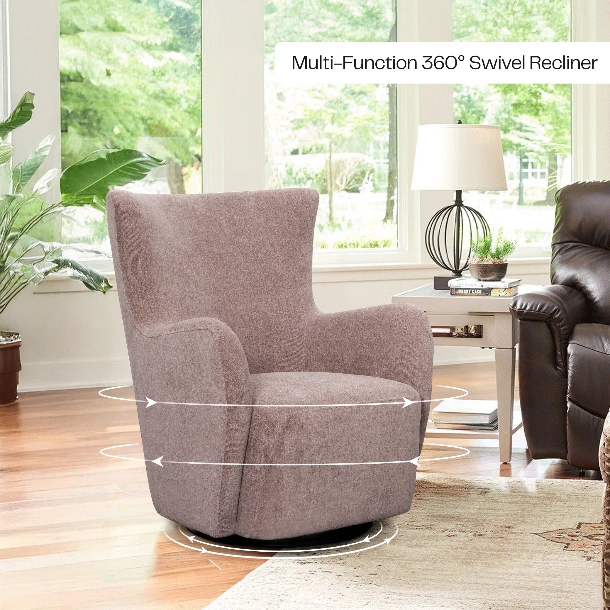 Buy Affordable George Swivel and Glider chair - Ash in Dubai - UAE | Cheap Price Buy cheap and affordable sofas, chairs, lights, lamps, and home decor items online at factory wholesale prices in Dubai, Sharjah, Abu Dhabi, and across the UAE.