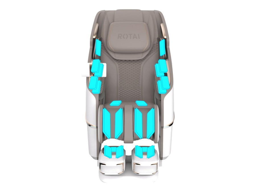 Front view showing where the 40 air bags sit