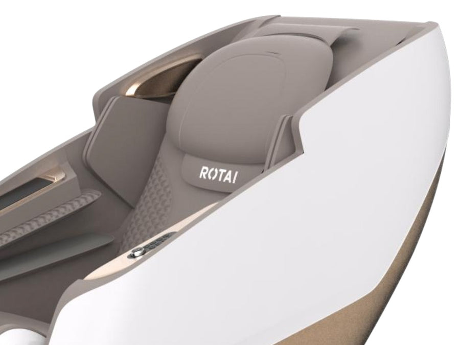 PU leather backrest and white upholstered side shell