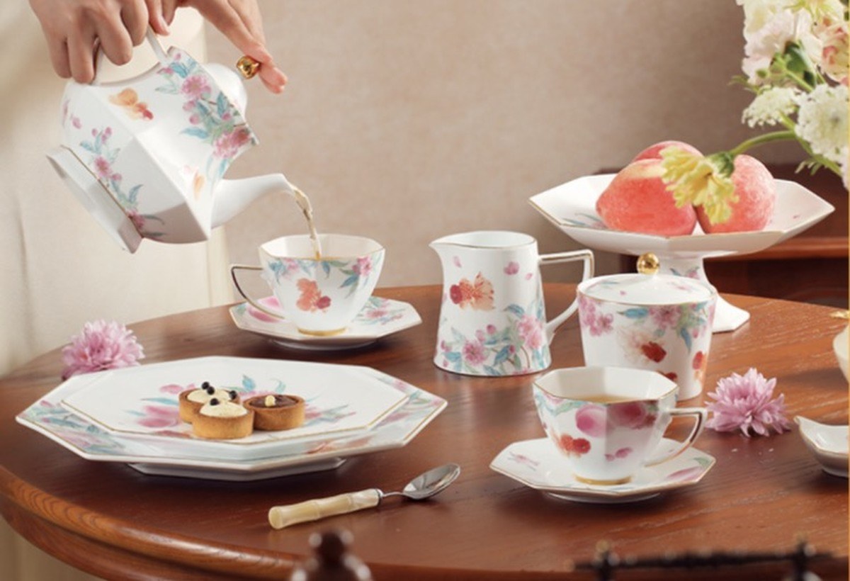 Buy AOWEI Golden Abundance Porcelain Bowls & Plates Online in Dubai, Abu Dhabi, UAE