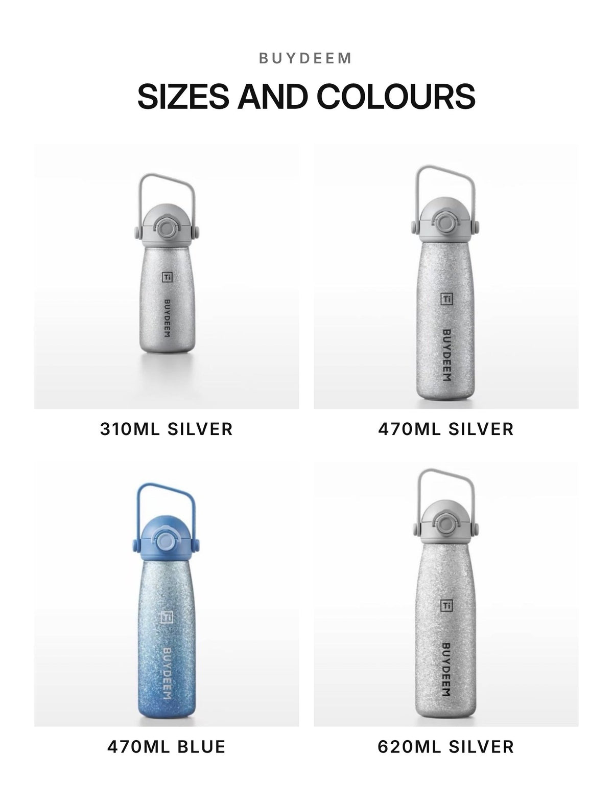 BUYDEEM Planet Pure Titanium Insulated Bottle