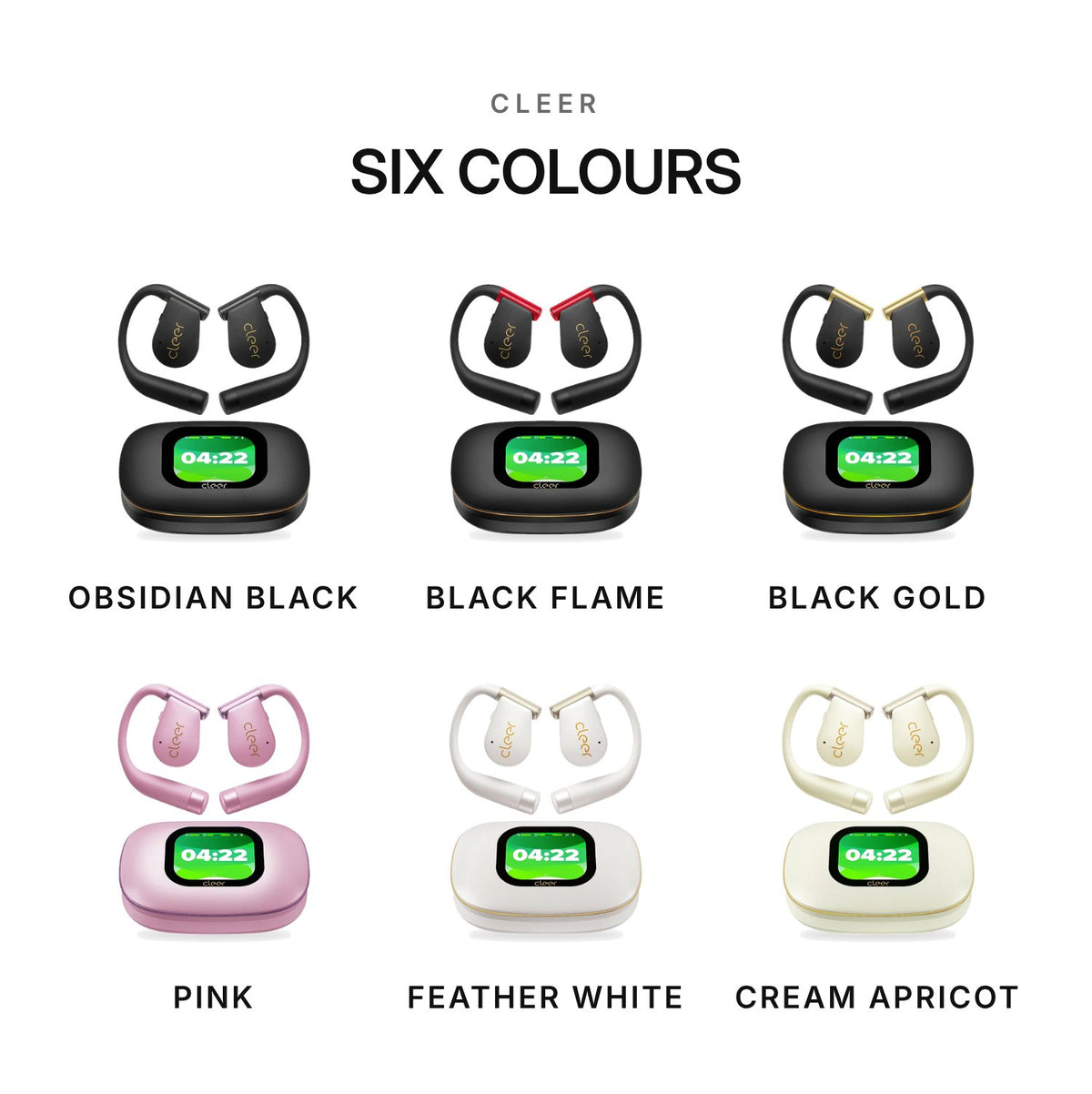 Cleer ARC 5 Open-Ear Wireless Earbuds – highlights: options