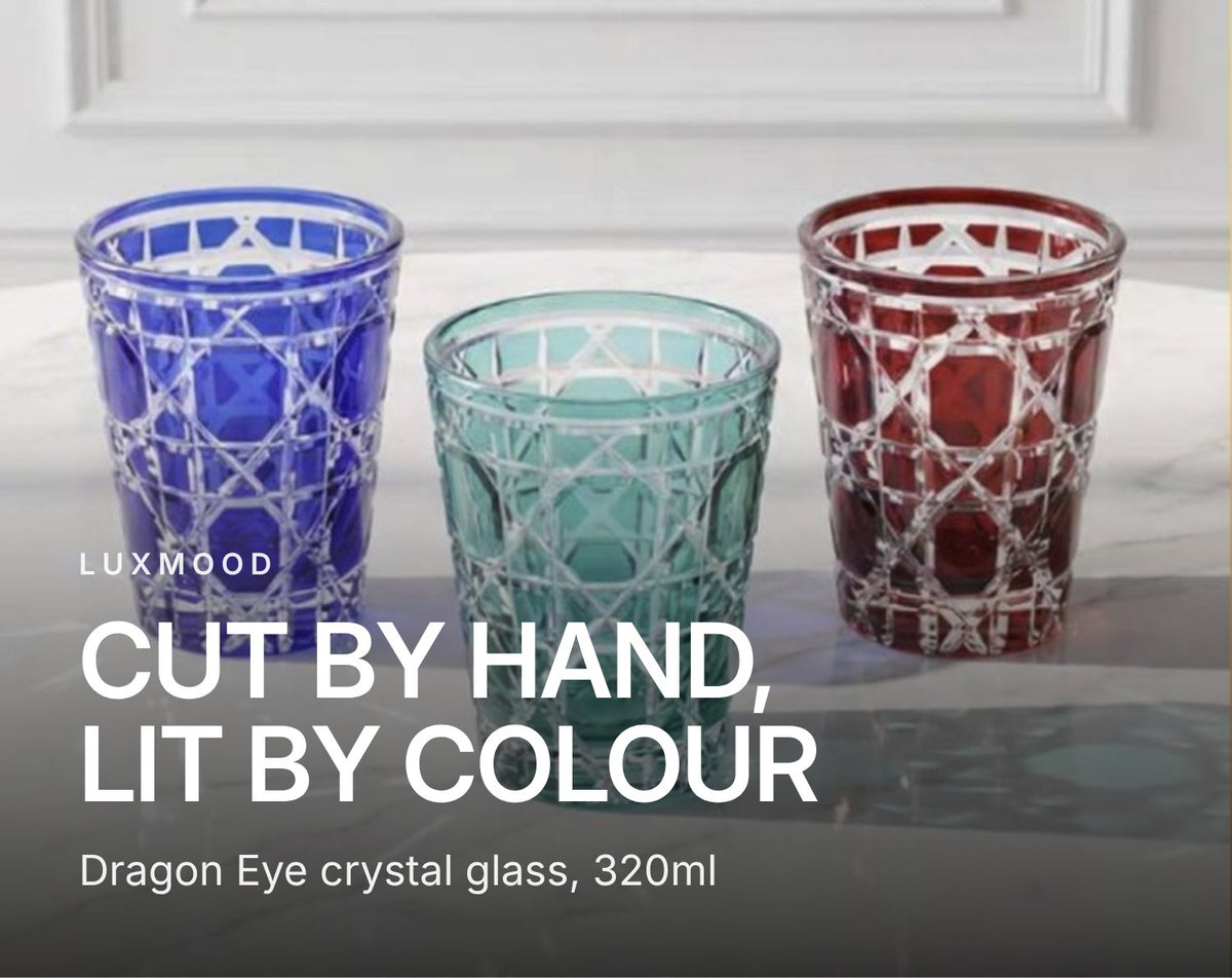 LUXMOOD Dragon Eye Hand-Cut Crystal Glass 320ml