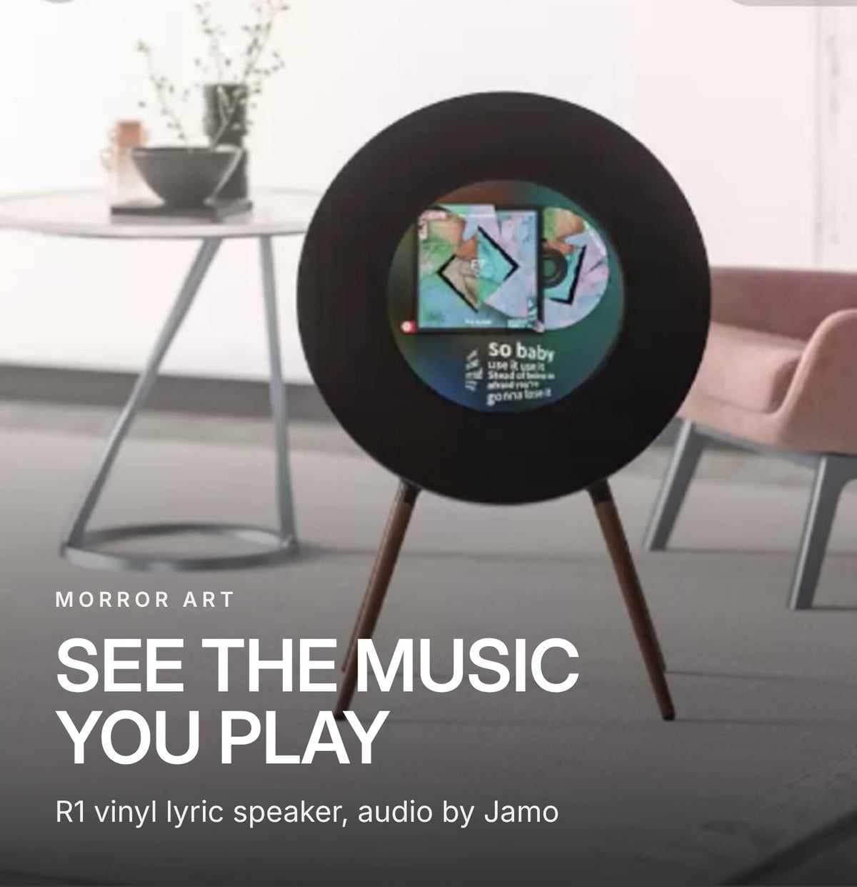 MORROR ART R1 Vinyl Lyric Speaker – Audio by Jamo