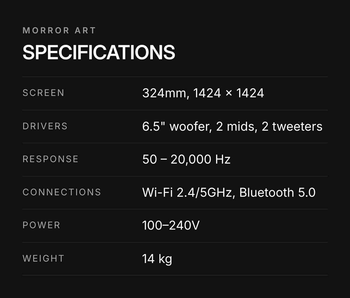 MORROR ART R1 Vinyl Lyric Speaker – Audio by Jamo