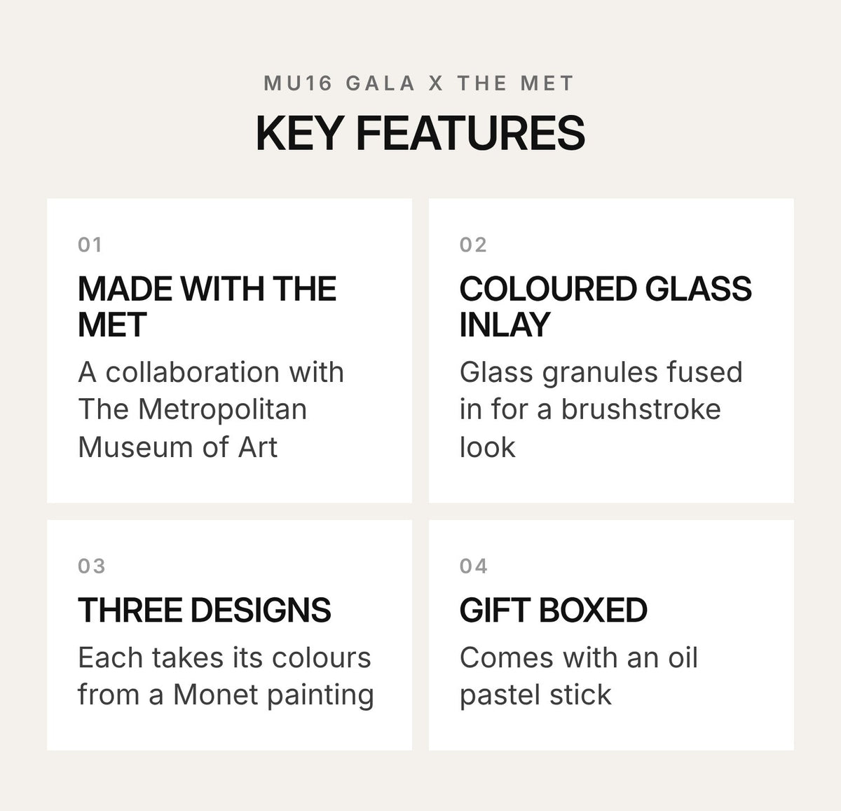 MU16 Gala x The Met Monet Impressionist Glass Goblet