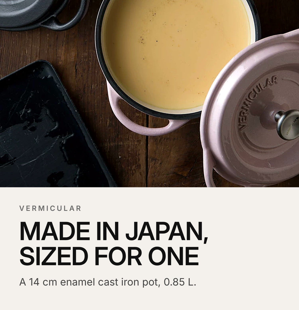 VERMICULAR Enamel Cast Iron Pot 14 cm – highlights: hero