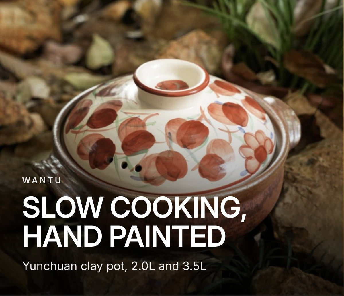 Wantu Yunchuan Hand-Painted Clay Pot (Donabe) – 2.0L / 3.5L