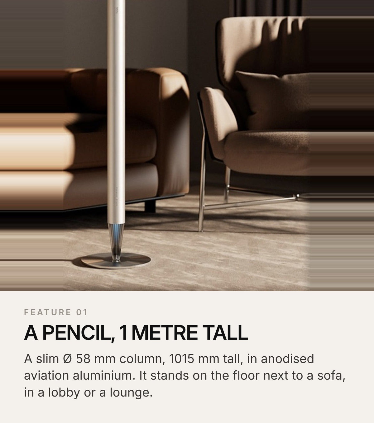 3004 V900L Floor-Standing Aroma Diffuser – Frosted Silver
