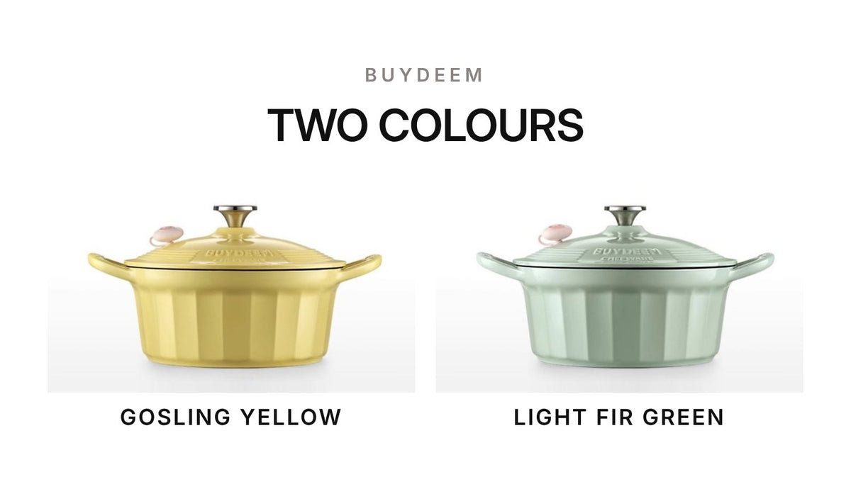 BUYDEEM CP551 Enamel Cast Iron Casserole 25cm