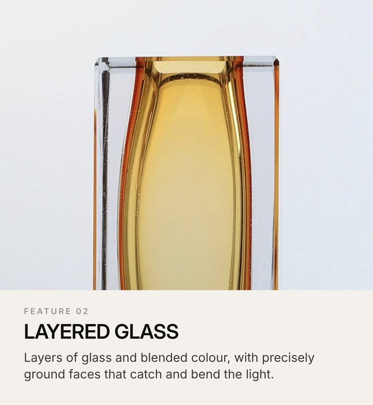 LUXMOOD Quicksand Mirror World Art Glass Vase