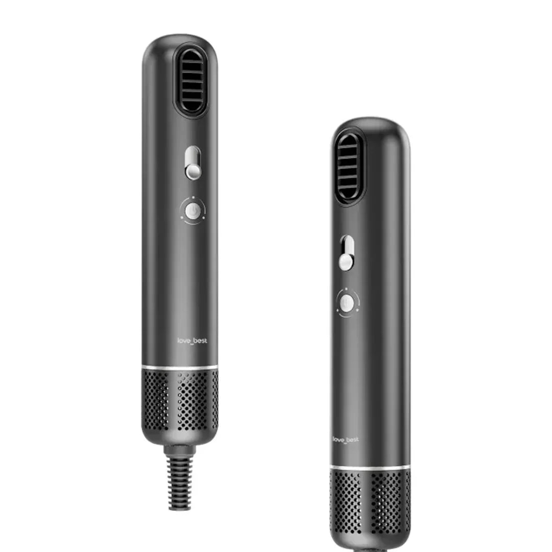 Black handheld pet hair dryer with controls, available on HOCC UAE online store