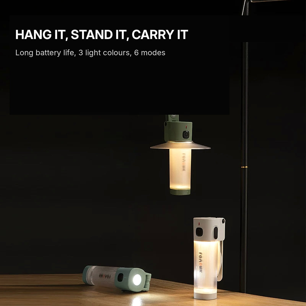Buy LOVORK Snow Bamboo L350-XZ LED Camping Lantern Online in Dubai, Abu Dhabi, UAE