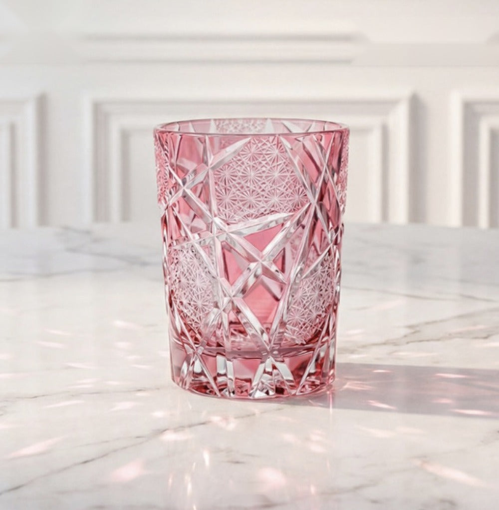 Buy LUXMOOD Gold Flash Cut Crystal Glass 270ml Online in Dubai, Abu Dhabi, UAE