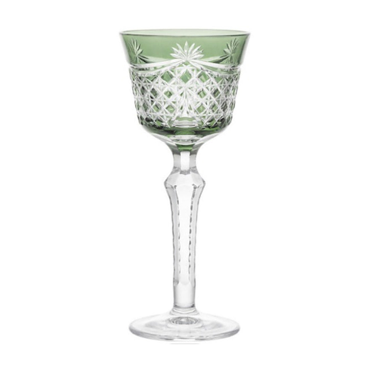 LUXMOOD Rhombus Cut Crystal Champagne Glass 150ml – Green