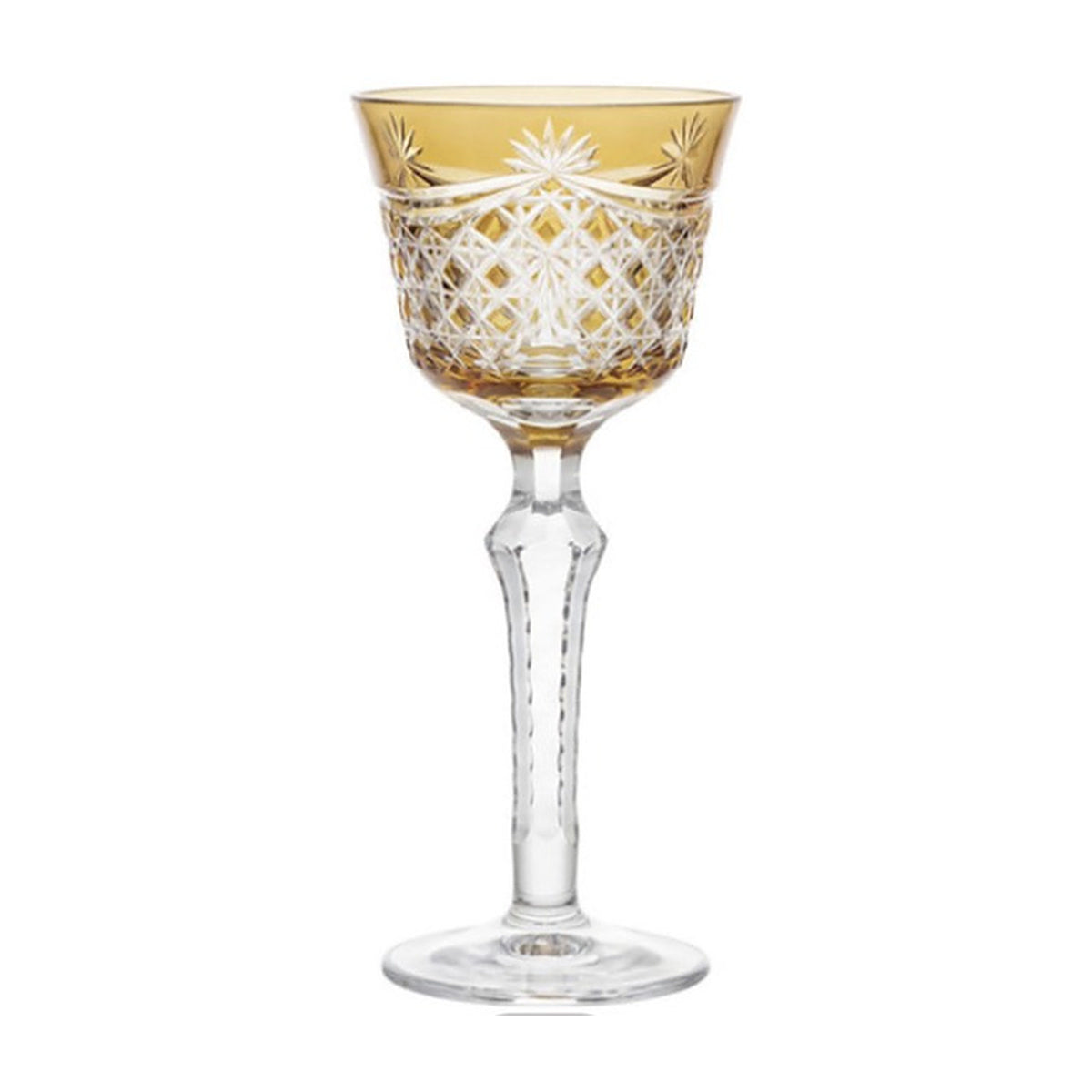 LUXMOOD Rhombus Cut Crystal Champagne Glass 150ml – Orange