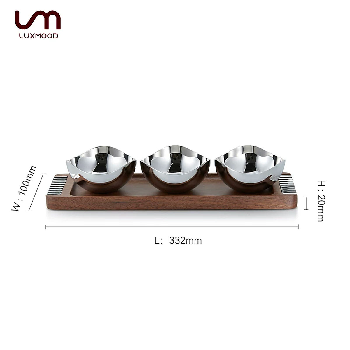 LUXMOOD Together serving tray size: L332 x W100 x H20 mm